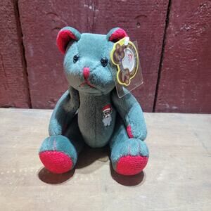 RARE Tattoo Bears Jointed Bear Santa Tattoo Christmas Holiday Red Gray